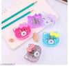 Cute Kitty Design Double Hole Pencil Sharpeners with Shave Collector for Kids - Any 1 Random